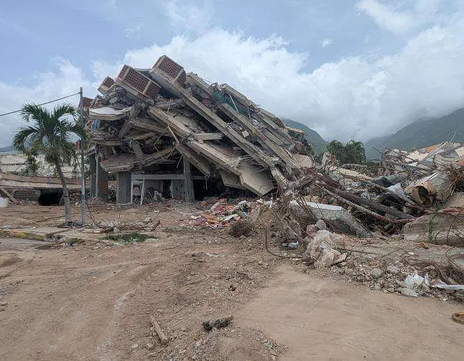 Devastation in La Guaira, where hundreds of buildings were reduced to rubble in the June 24 earthquakes, leaving thousands of families without a home.